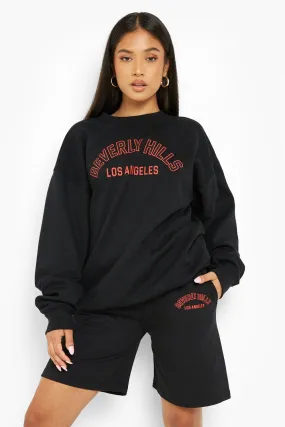 Petite Beverly Hills Sweat & Short Tracksuit