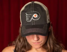 Philadelphia Flyers Black Trawler Clean Up hat