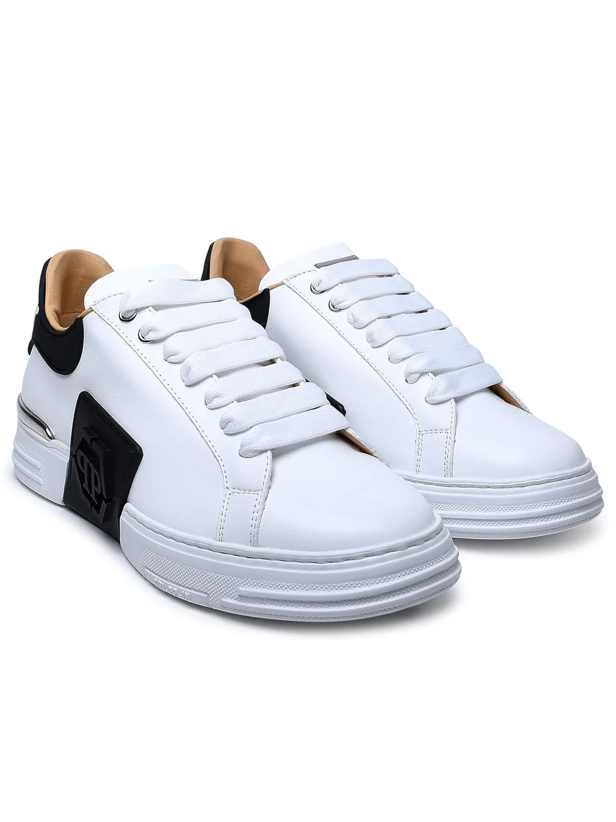 Philipp Plein    Philipp Plein White Lear Phantom Sneakers