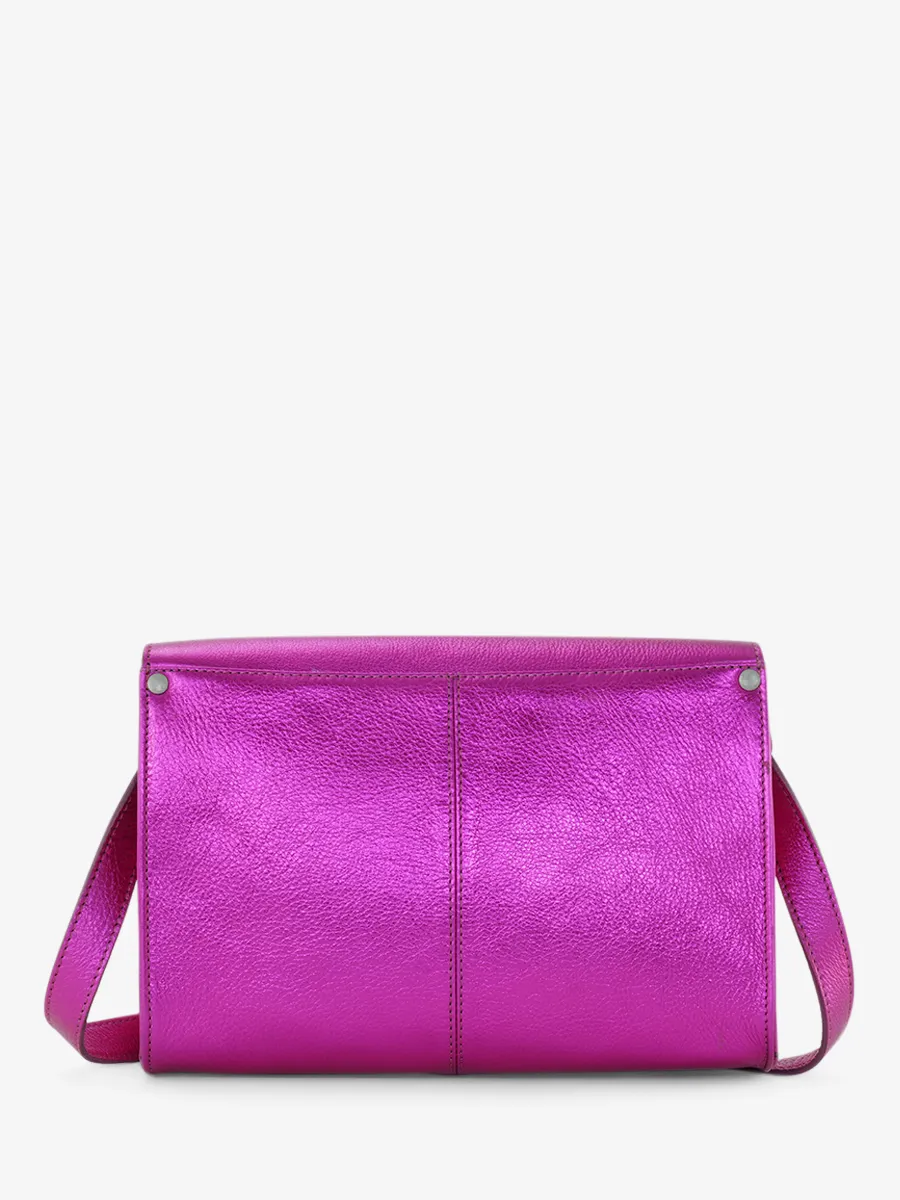 Pink Leather Cross-body Bag for Women - L'Indispensable Electric Pink | PAUL MARIUS