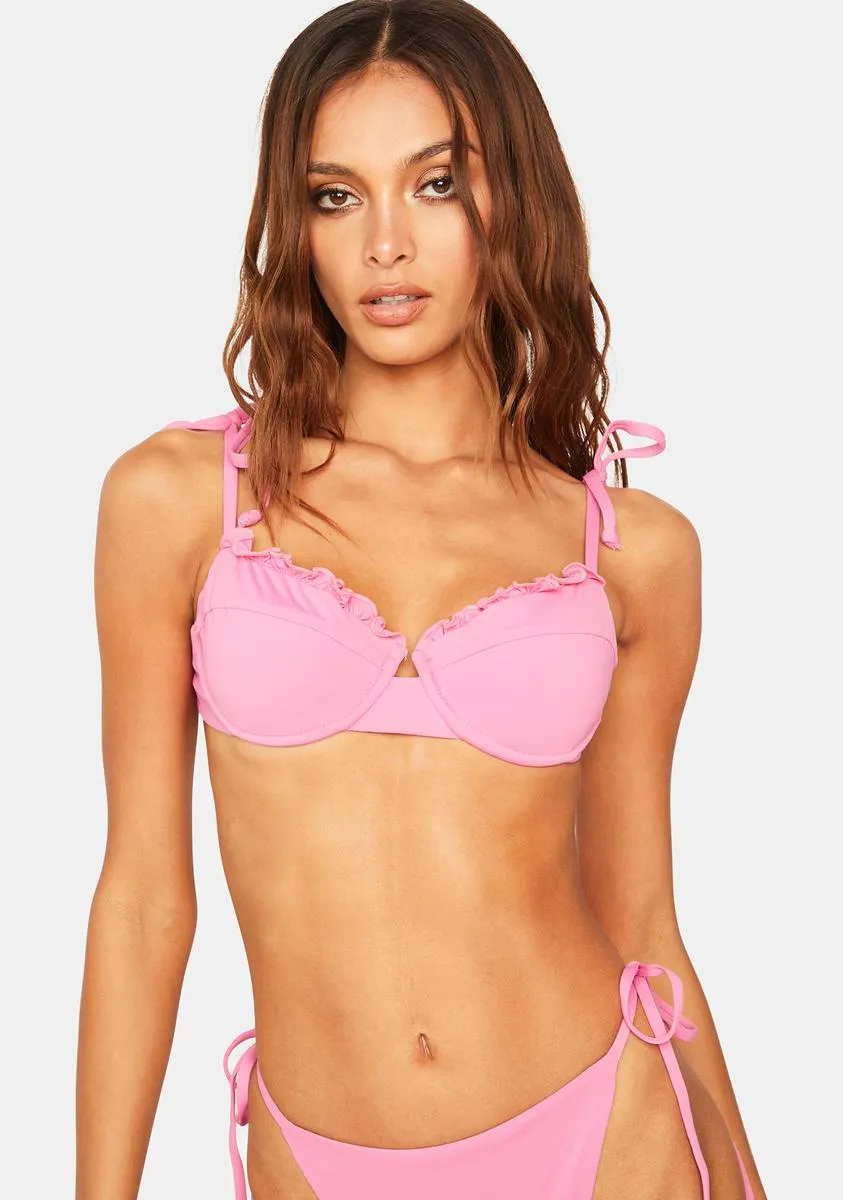 Pink Lucia Bikini Top-