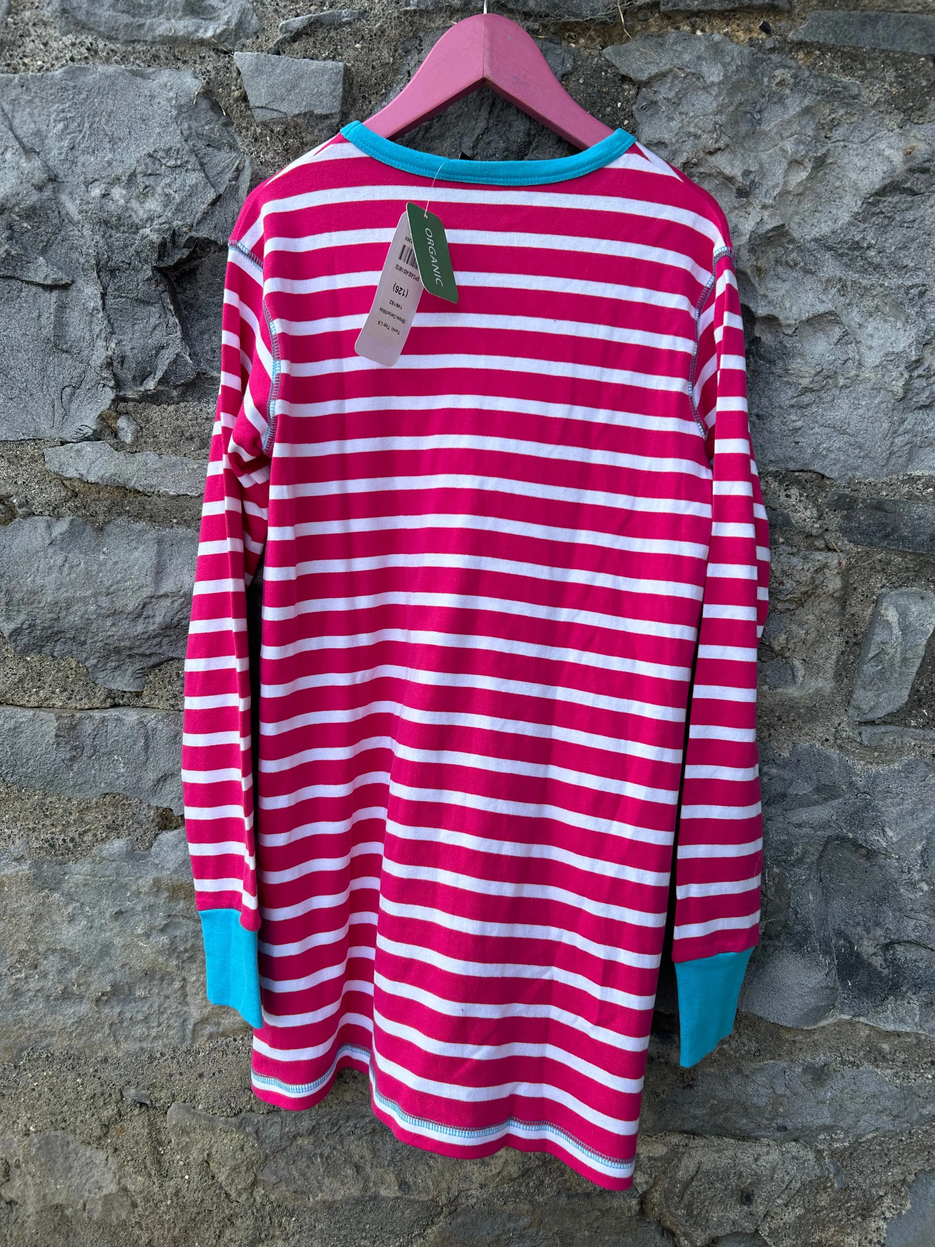 Pink stripy tunic   11-12y (146-152cm)