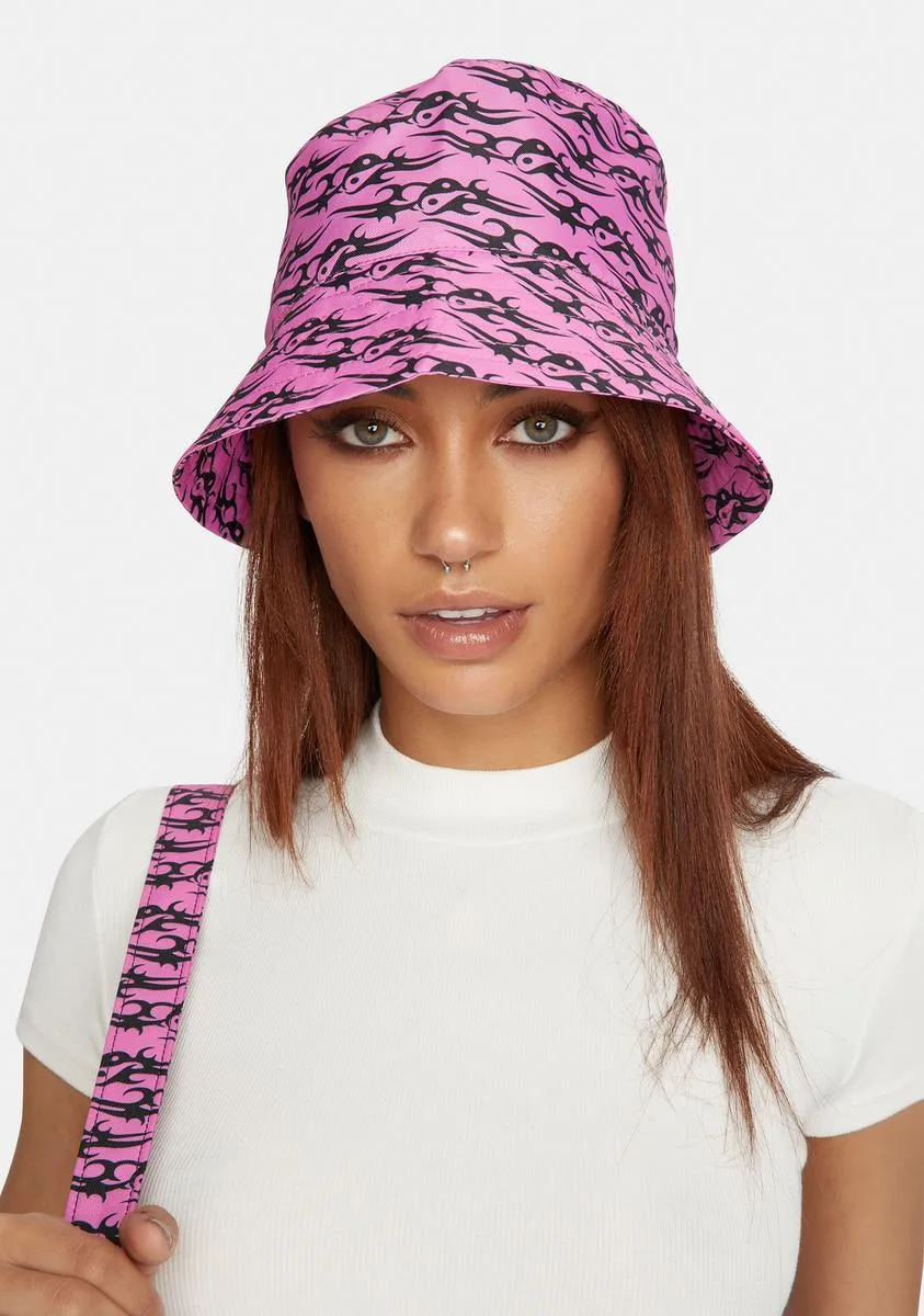 Pink Tattoo Love Bucket Hat-