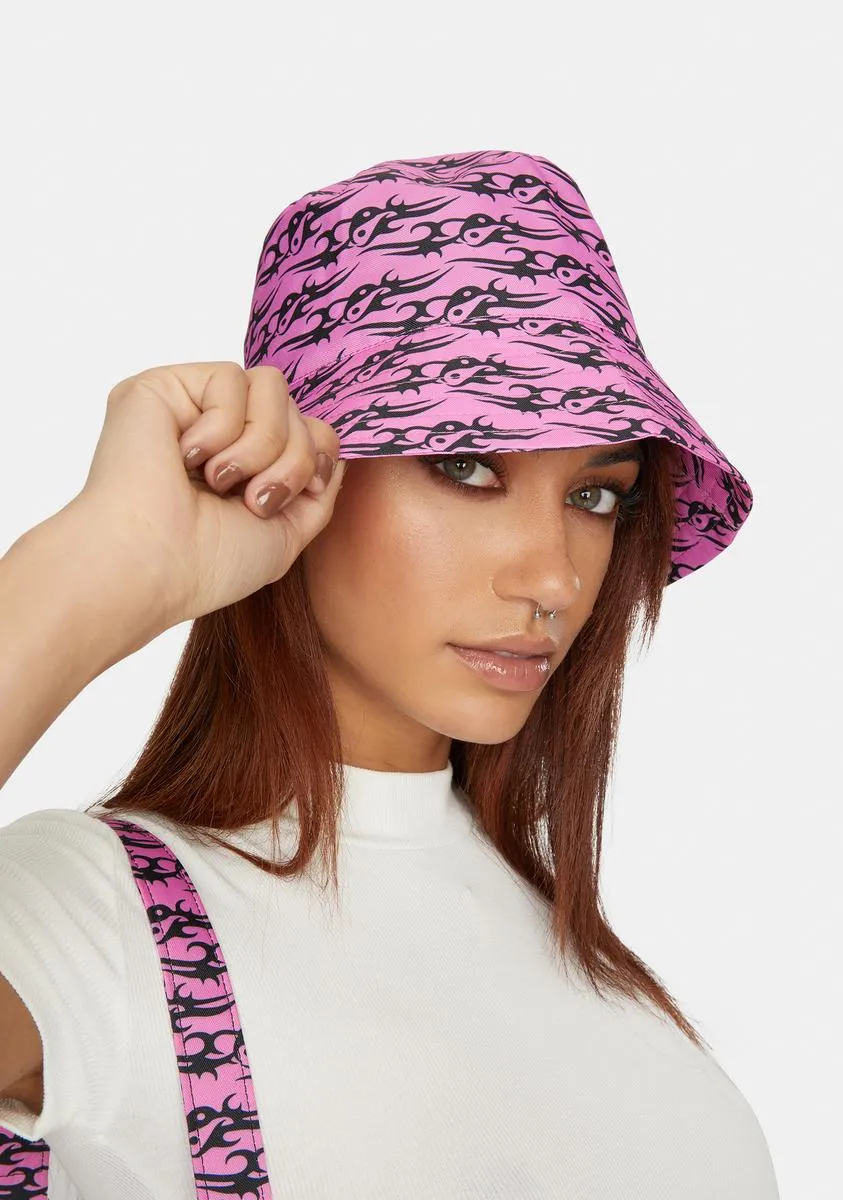 Pink Tattoo Love Bucket Hat-