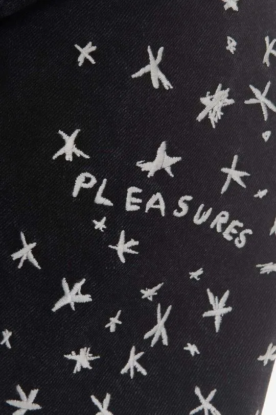 PLEASURES jeans Starry 5 Pocket Denim men's black color