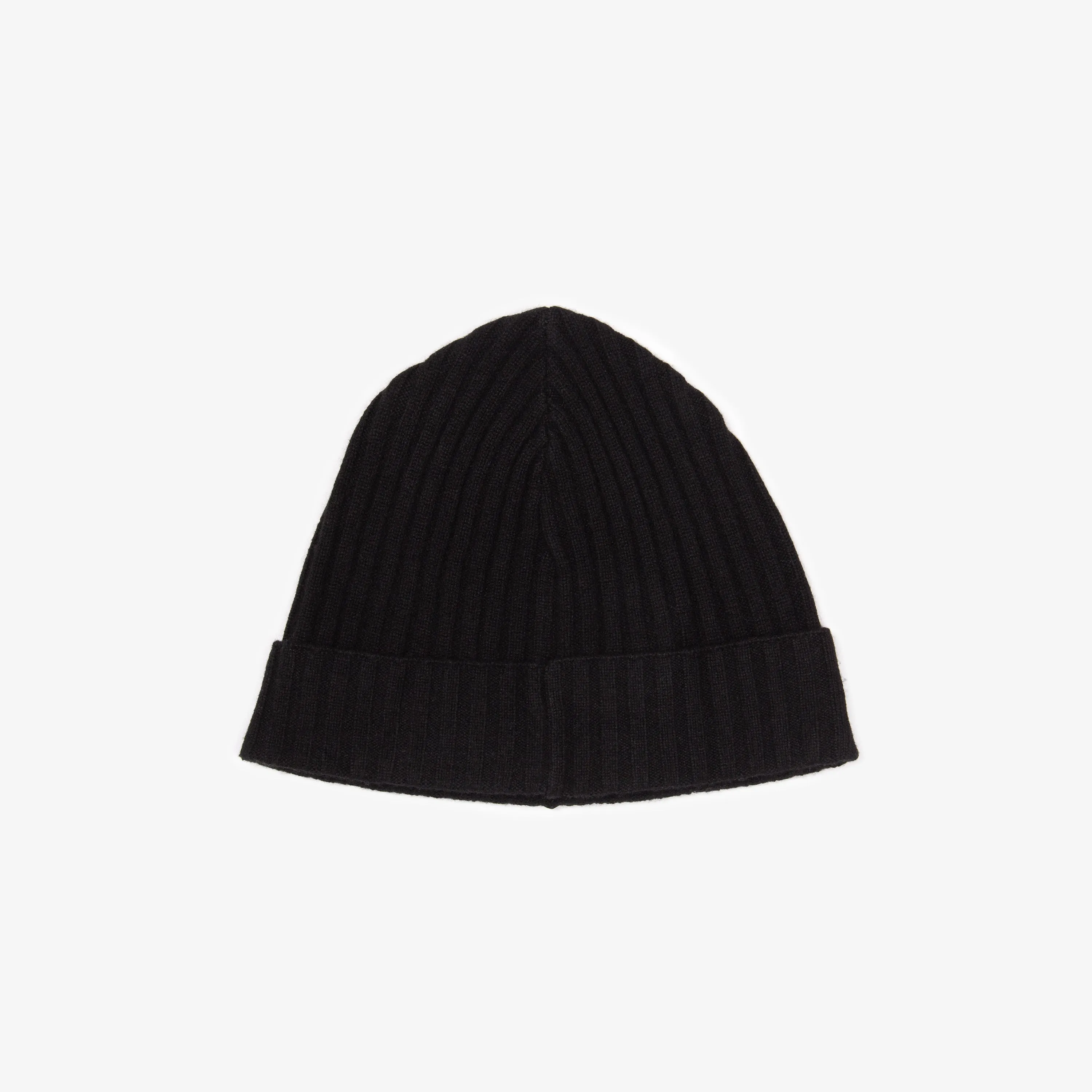 PLUS PATCH CASHMERE KNIT BEANIE