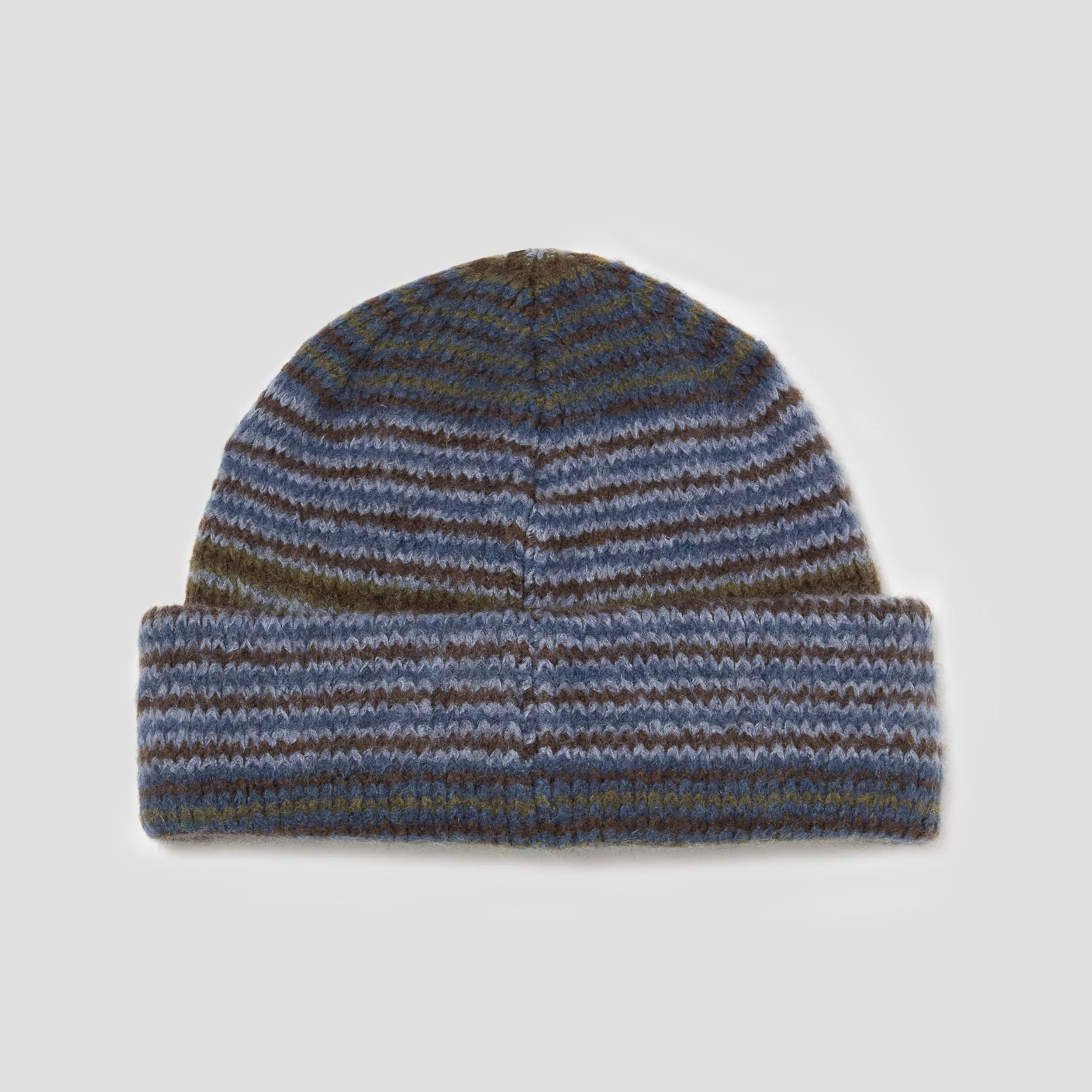 Polar George Beanie Blue Green Stripe