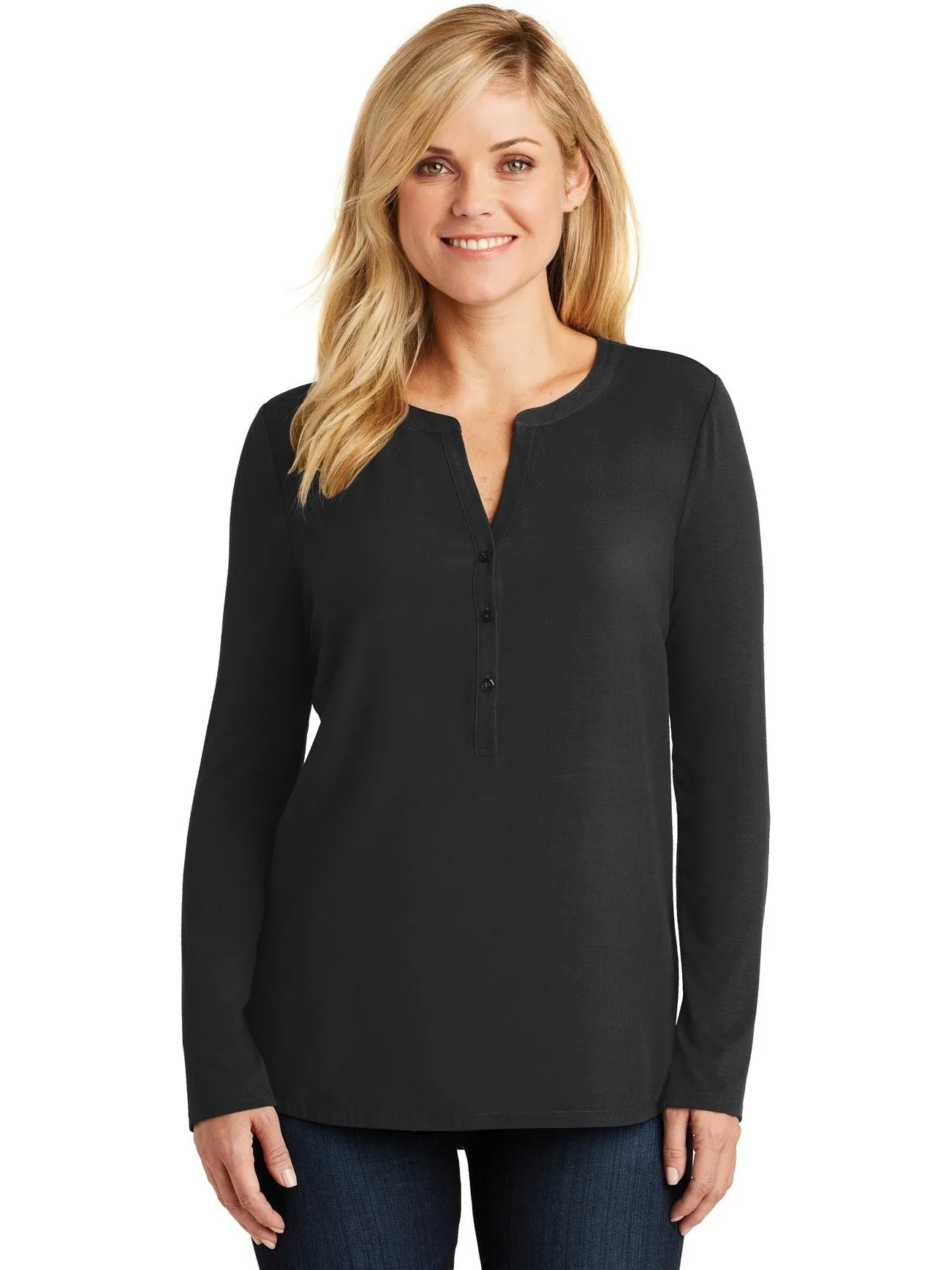 Port Authority Ladies Concept Henley Tunic