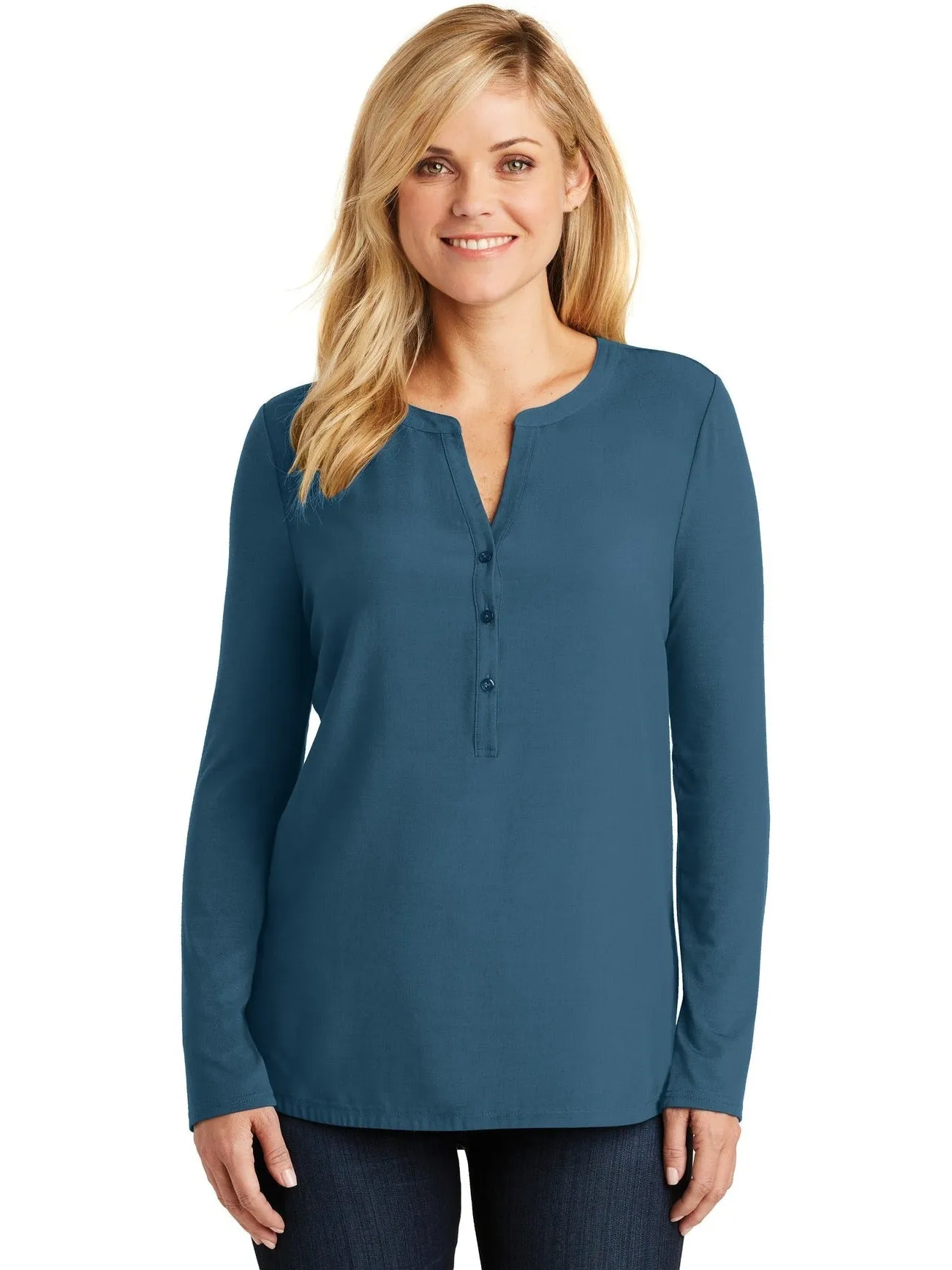 Port Authority Ladies Concept Henley Tunic