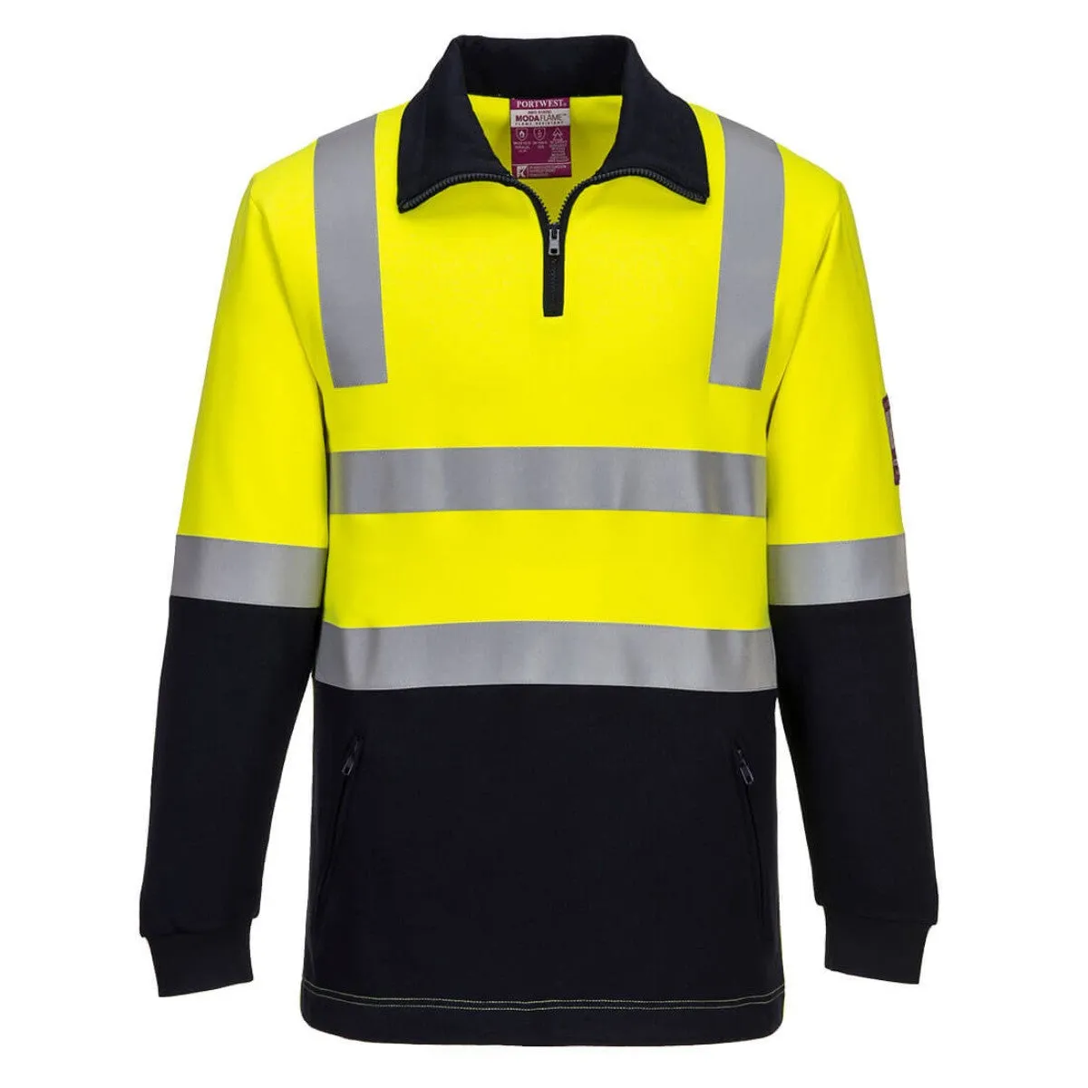 Portwest Flame Resistant Hi-Vis Brushed Fleece MF202