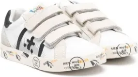 Premiata Kids Andy touch-strap leather sneakers White