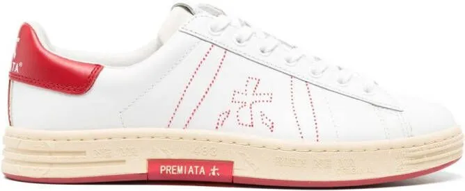 Premiata Russel low-top leather sneakers White