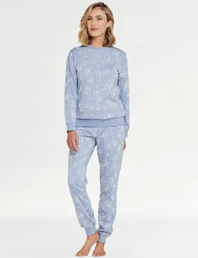 Print Cotton Jersey Ski Pyjama