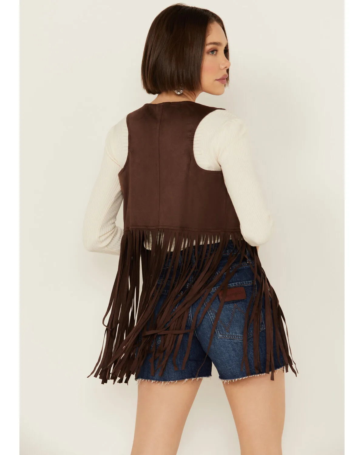 Product Name:  Panhandle Women's Faux Suede Fringe Vest