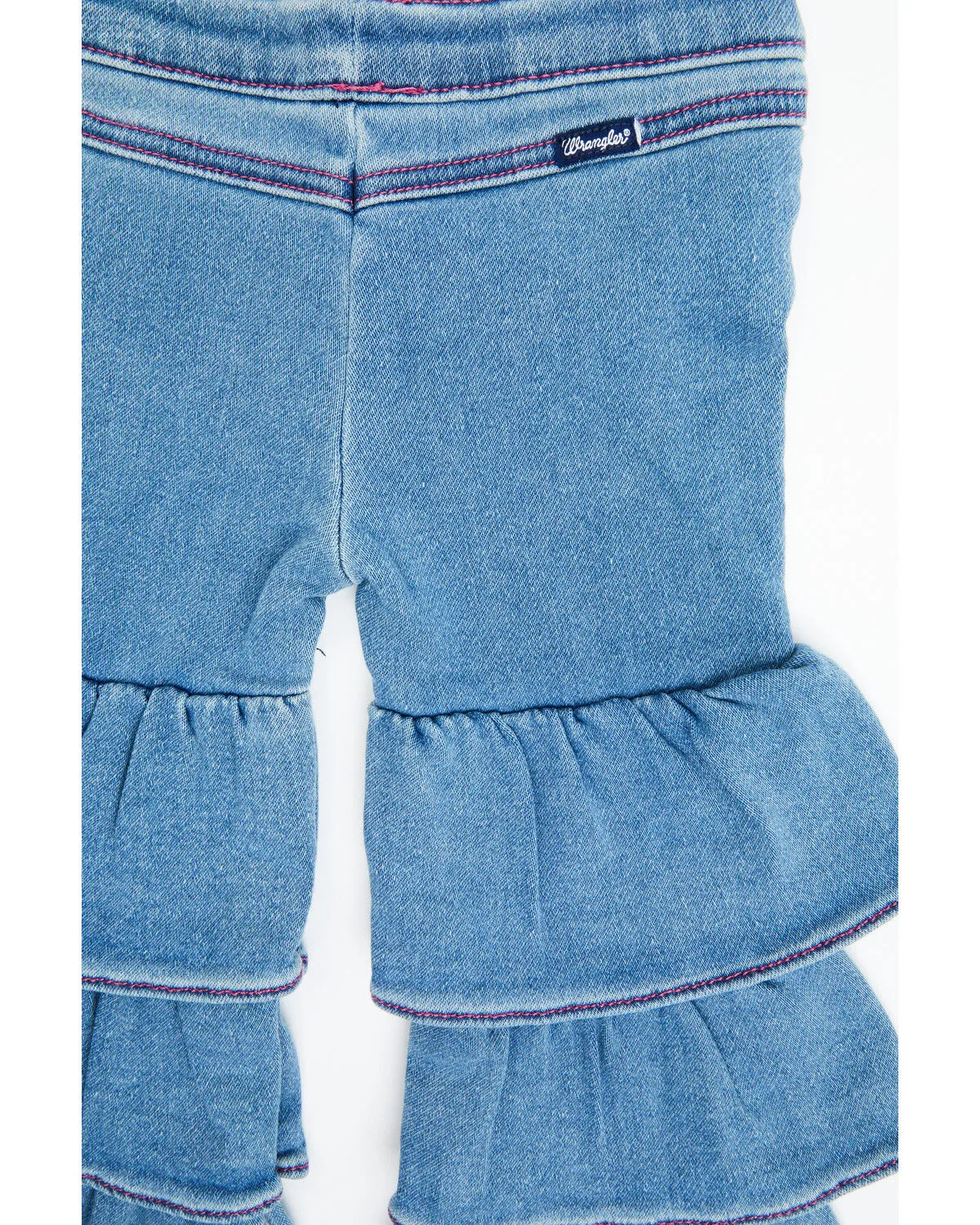 Product Name:  Wrangler Toddler Girls' Makenna Light Wash Tiered Stretch Flare Jeans