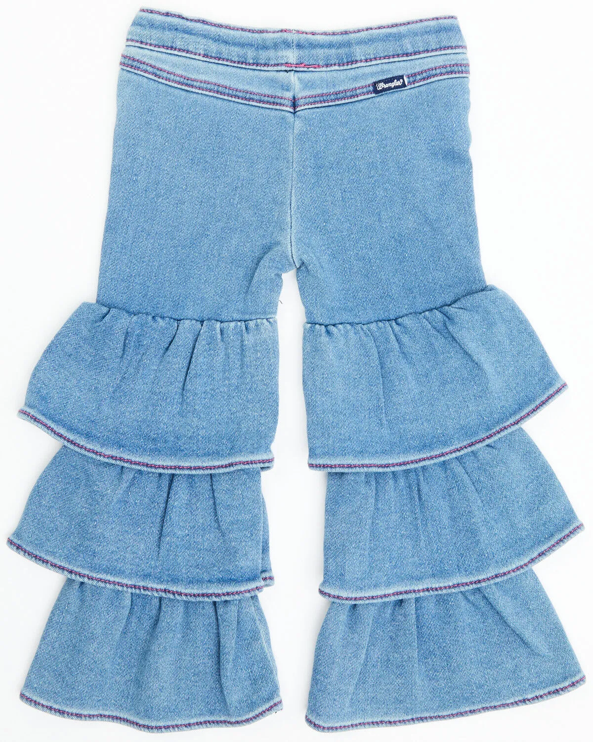 Product Name:  Wrangler Toddler Girls' Makenna Light Wash Tiered Stretch Flare Jeans