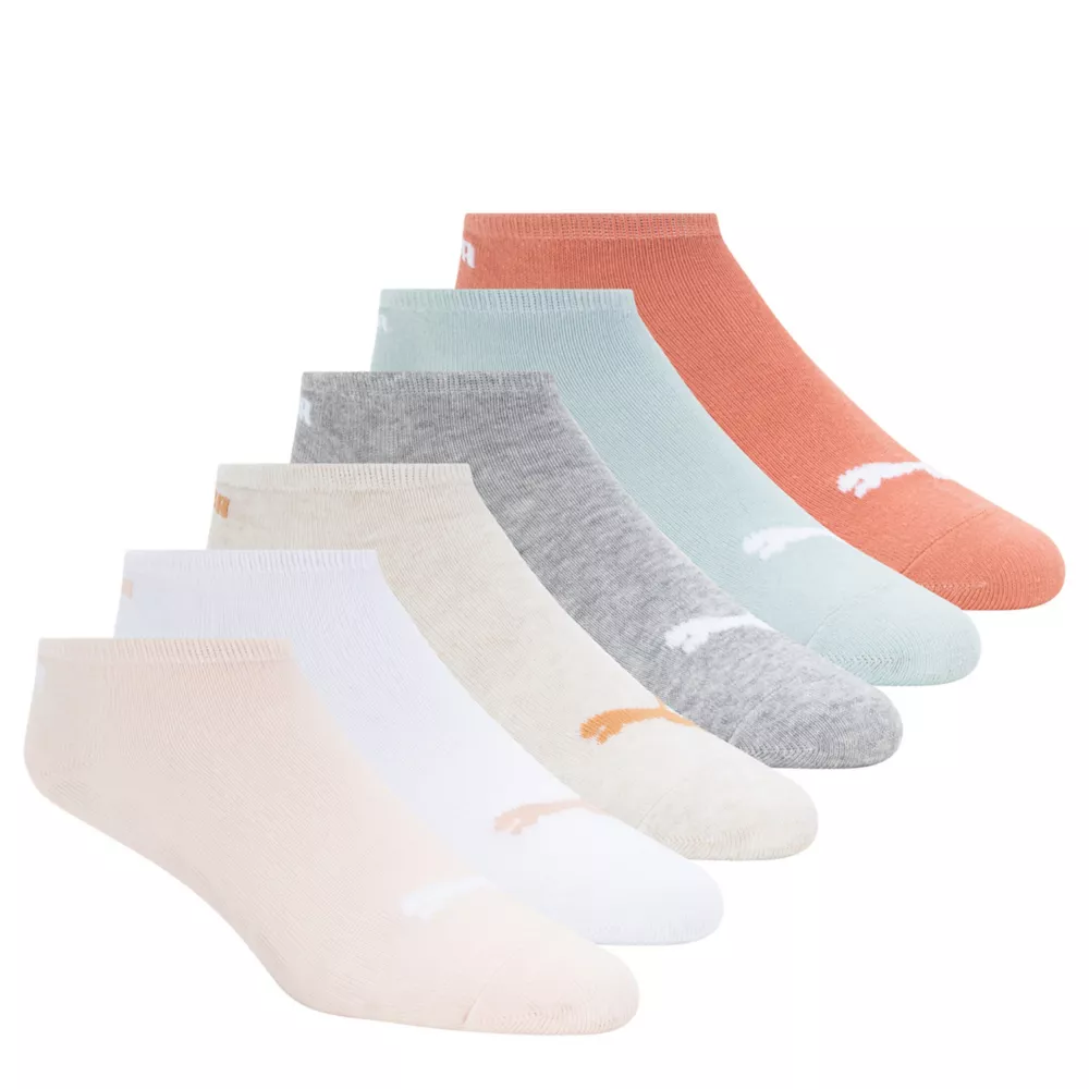 PUMA  WOMENS NO SHOW SOCKS 6 PAIRS