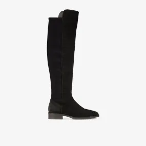 Pure Caddy Knee High Boot Black Suede