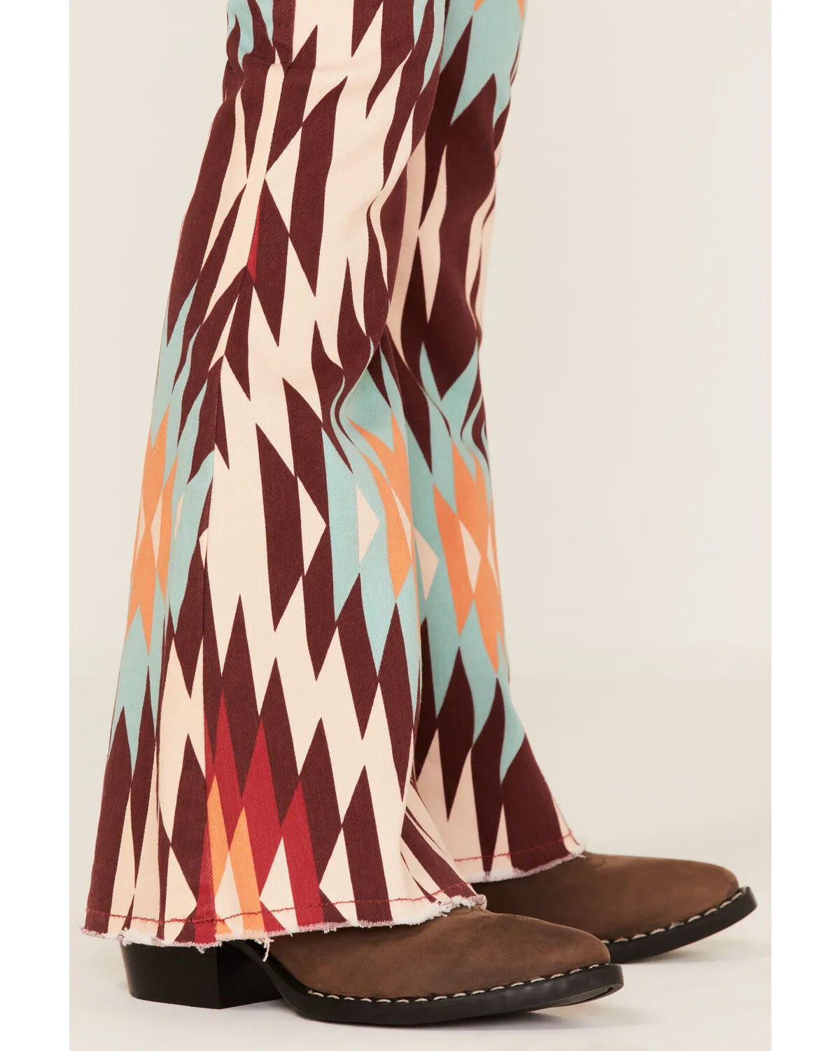 Ranch Dress'n Girls' Hayes Southwestern Print Super Flare Jeans