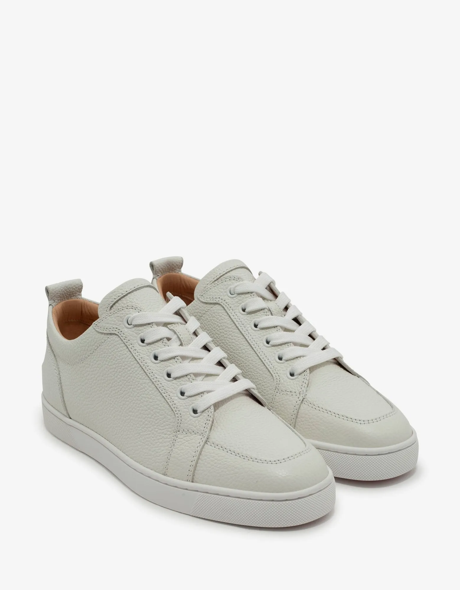 Rantulow Latte Grain Leather Trainers -