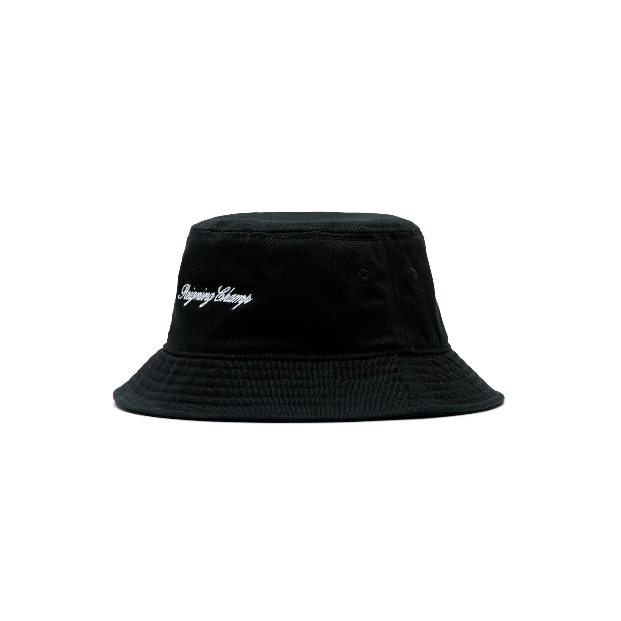 Reigning Champ   Script Series Bucket Hat Black