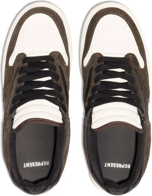 Represent Reptor Low panelled sneakers Brown