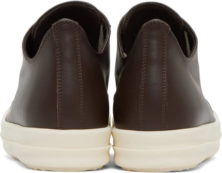 Rick Owens Brown Low Sneakers