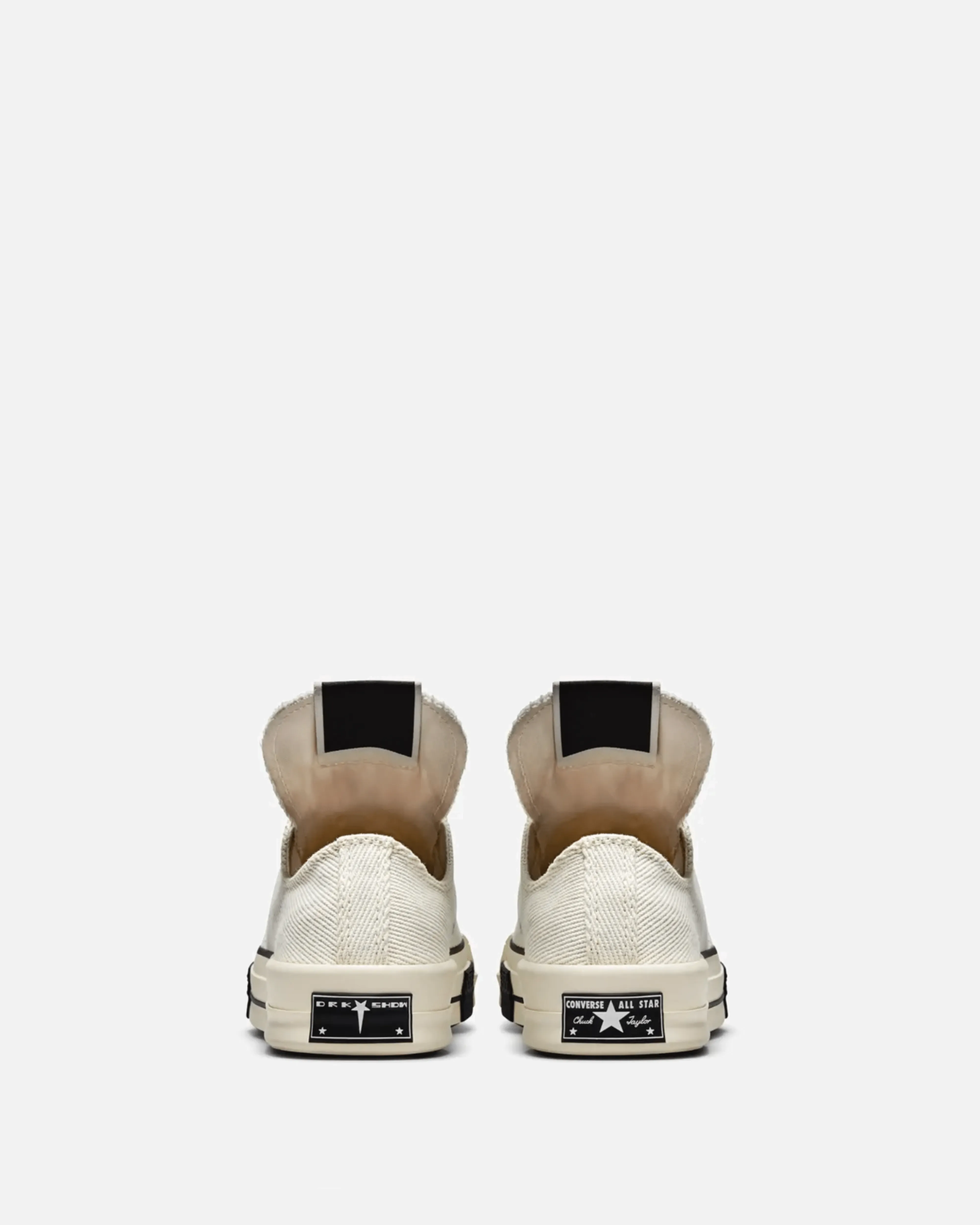 Rick Owens DRKSHDW Converse Drkstar Ox in Lily White/White