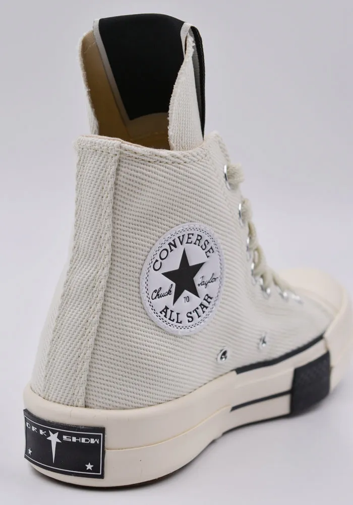 RICK OWENS DRKSHDW x CONVERSE DC02AX686 DRKSTAR HI-CUT SNEAKERS WHITE