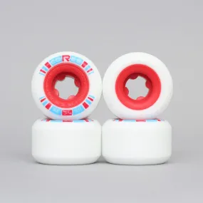 Ricta 52mm 101A Cores Skateboard Wheels White / Red