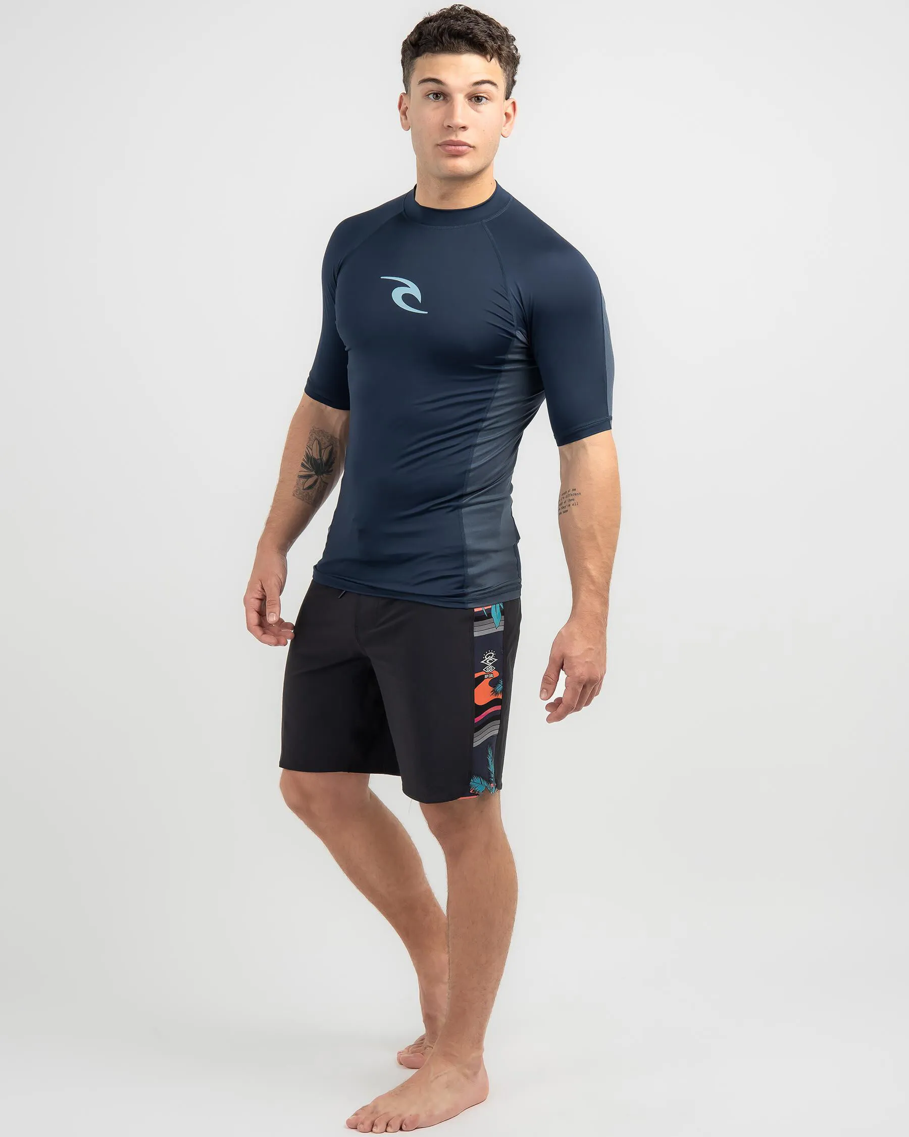 Rip Curl Waves UPF Perf Short Sleeve Rash Vest