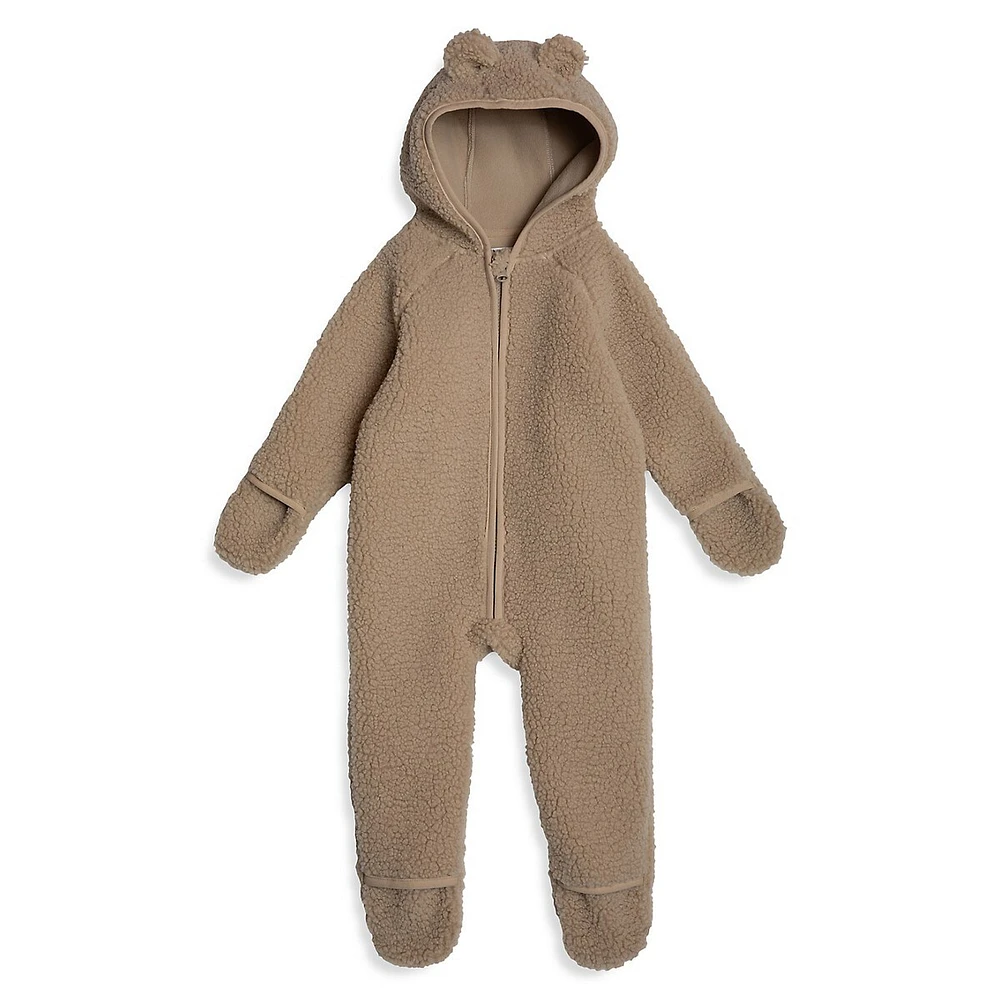 RISE LITTLE EARTHLING Baby's Teddy Fleece Romper