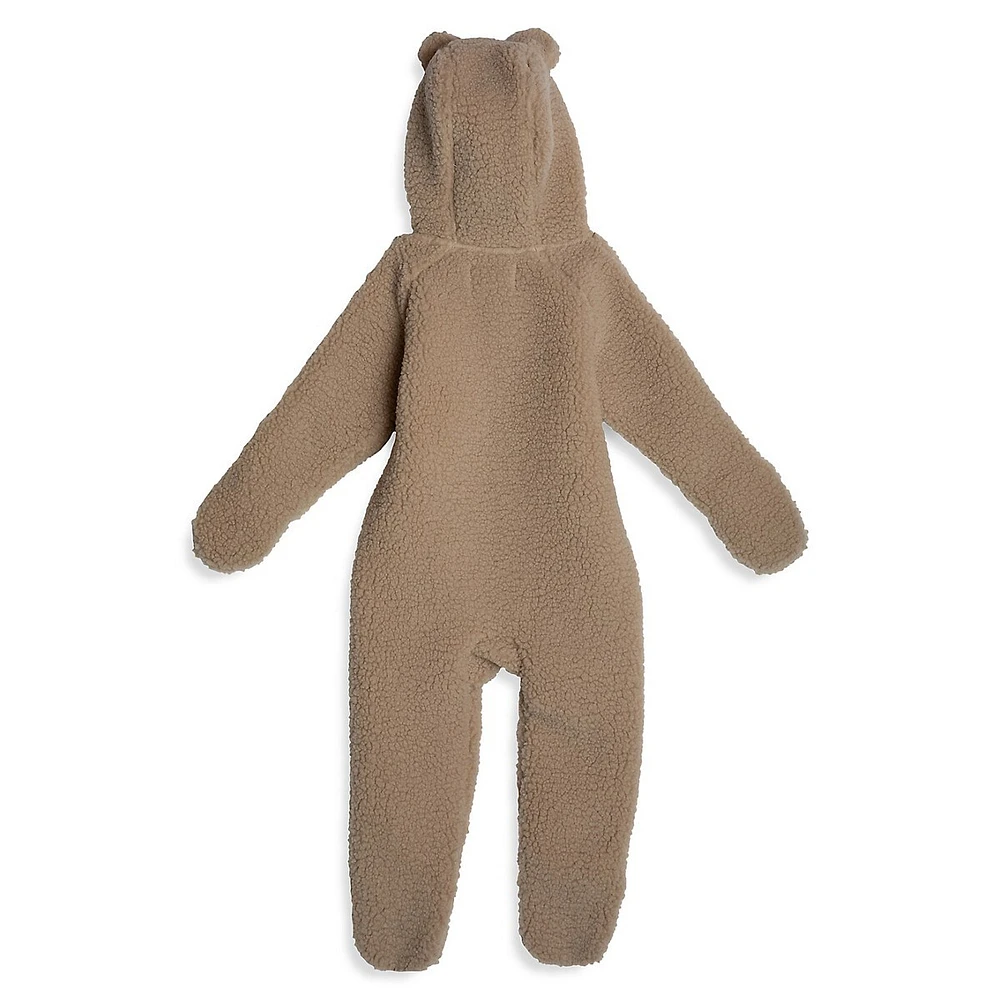 RISE LITTLE EARTHLING Baby's Teddy Fleece Romper