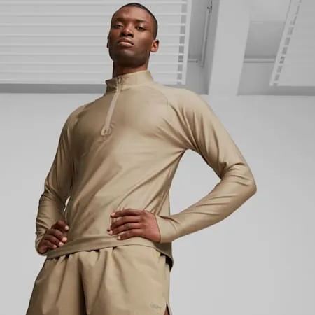 RUN Men's Quarter-zip Tee | Hazelnut | PUMA Men | PUMA 