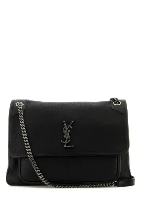 Saint Laurent Black Leather Large Niki Bag