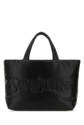 Saint Laurent Black Nappa Leather Saint Laurent Shopping Bag