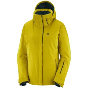 Salomon Ski Clothing Womens Stormpunch Ski Jacket Golden Palm