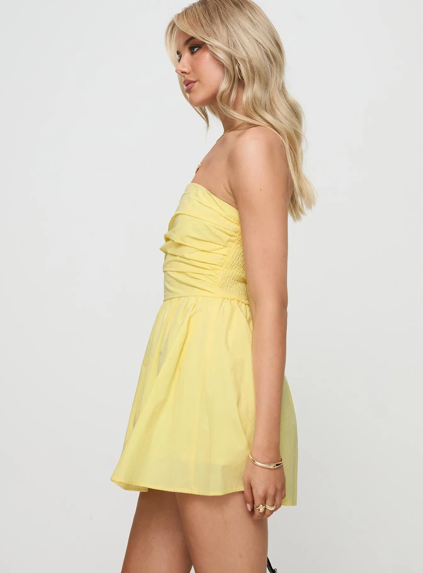 Salty Breeze Romper Lemon