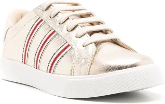 Sarah Chofakian Garnier leather sneakers Gold