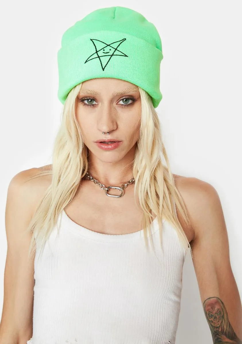 Satan Loves You Beanie-