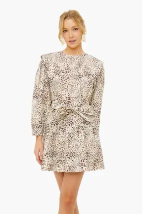 SEA Calla Cheetah L-S Belted Tunic (Final Sale)