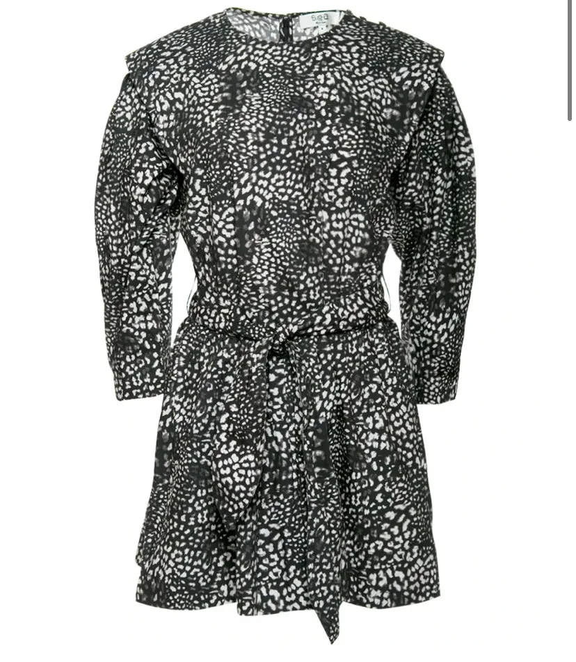 SEA Calla Cheetah L-S Belted Tunic (Final Sale)