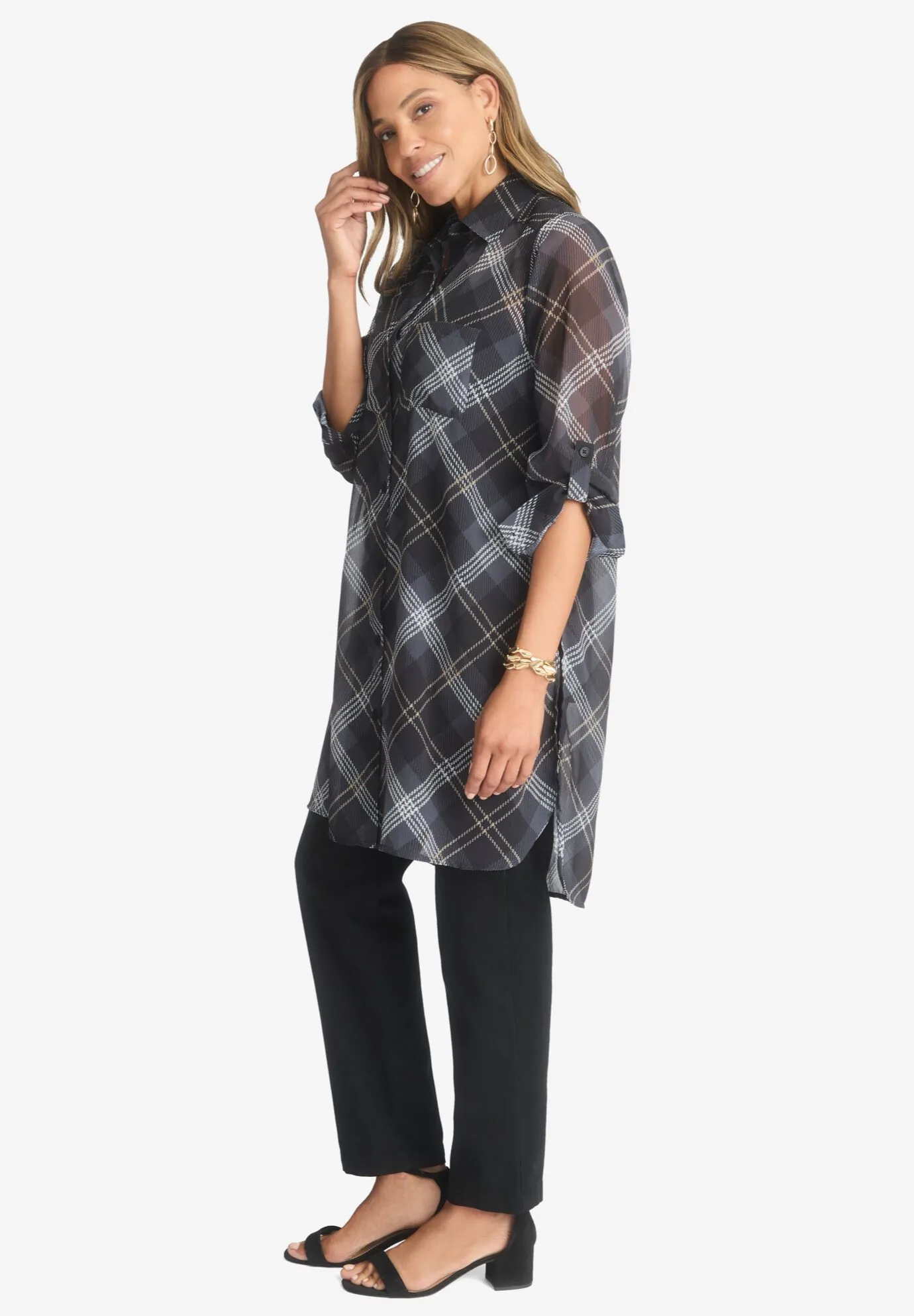 Sheer Georgette Mega Tunic