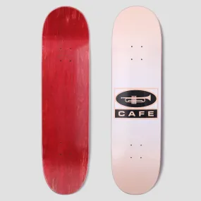 Skateboard Cafe 8.0 Trumpet Logo Skateboard Deck Peach / White Fade