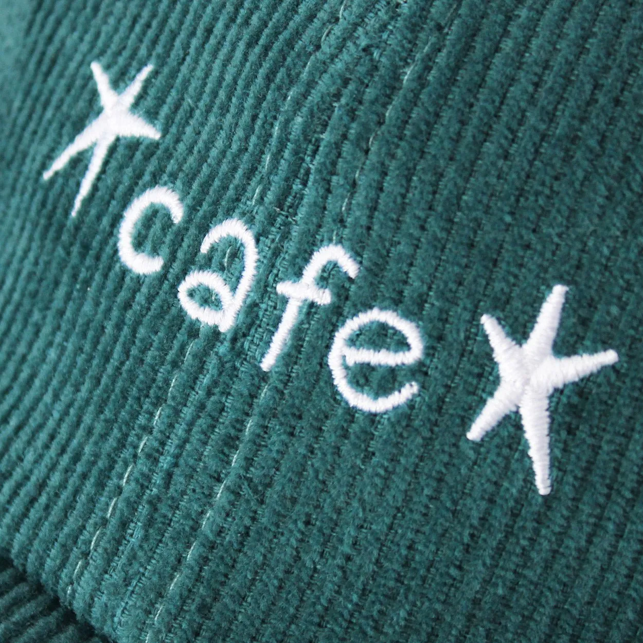 Skateboard Cafe Great Place Embroidered Cord Cap Dark Teal