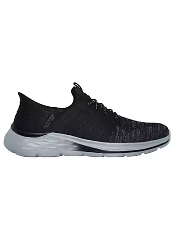 Skechers Mens Black Hands Free Slip-Ins Relaxed Fit Garner Newick Trainers | Grattan