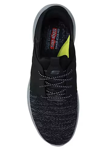 Skechers Mens Black Hands Free Slip-Ins Relaxed Fit Garner Newick Trainers | Grattan