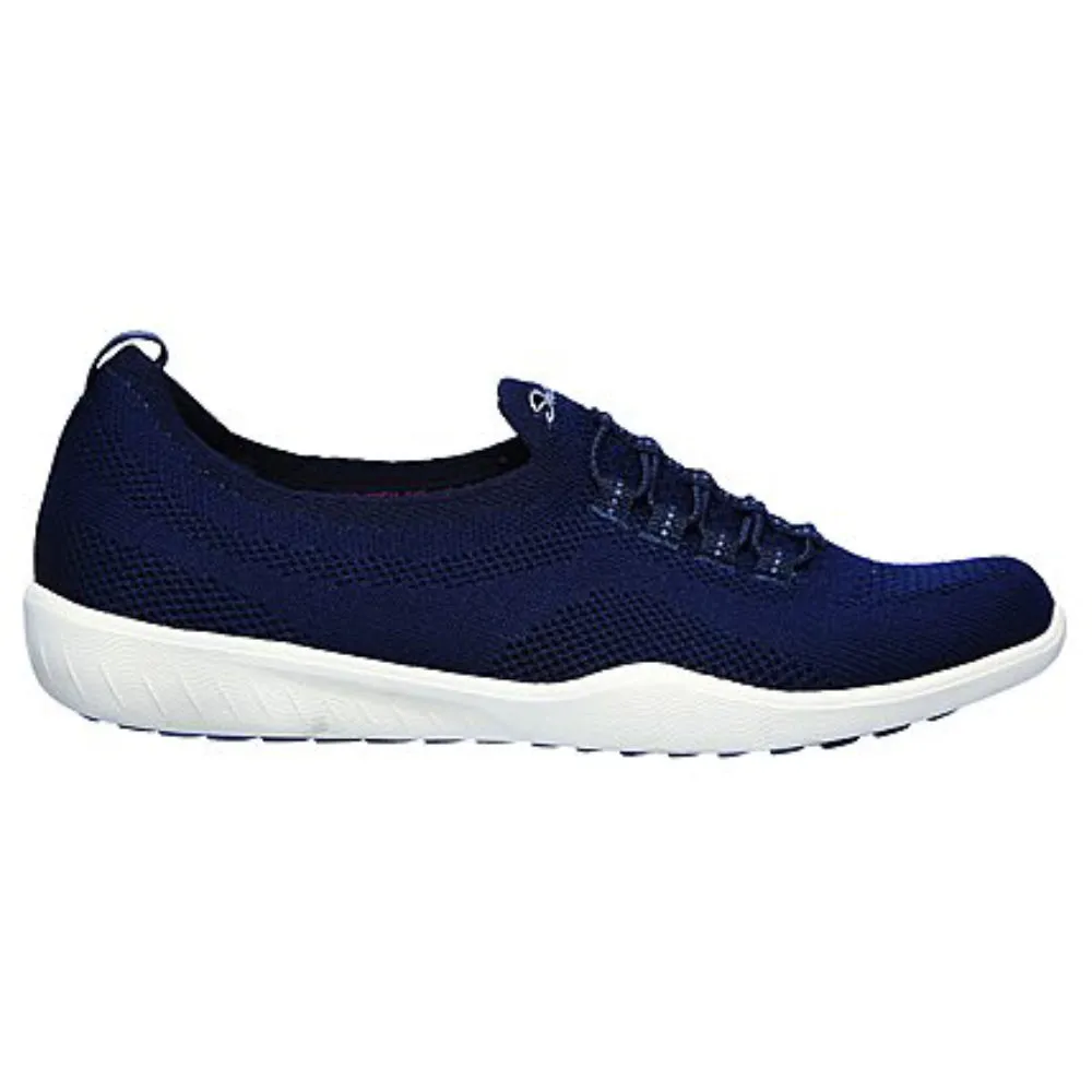 SKECHERS Women's Newbury St - Every Angle Running Shoe (Navy)