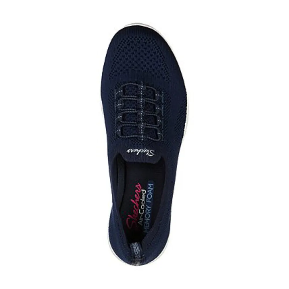 SKECHERS Women's Newbury St - Every Angle Running Shoe (Navy)