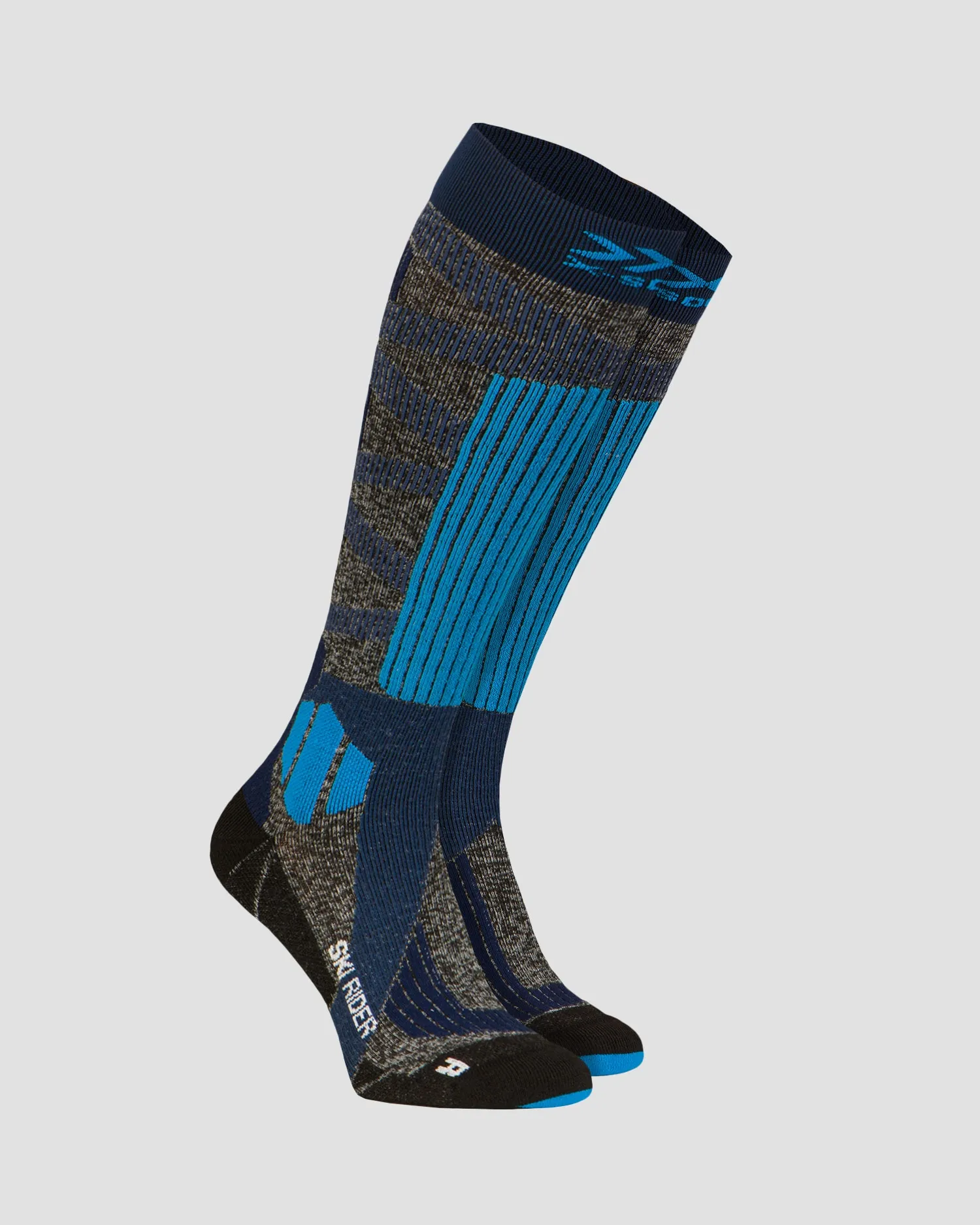 Ski socks grey-blue X-Socks Ski Rider 4.0 xssskrw19u-a234